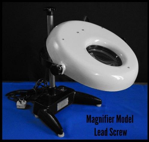 Optics Plastic Glass Illuminated Magnifier, Color : White Black