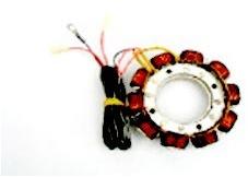 Polished Aluminium Three Wheeler Stator Assembly, Color : Shiny-silver