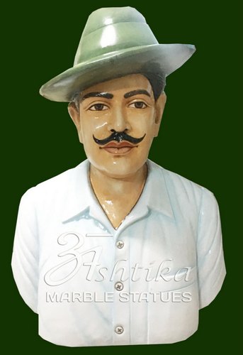 Marble Bhagat Singh Statue, For School, College, Aashram, Government Space, Public Places Etc, Color : White