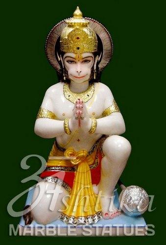 Jaipur Marble Das Hanuman Statue, Color : Multicolour