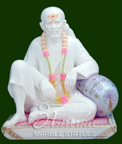 Marble Dwarkamai Statue, Color : White