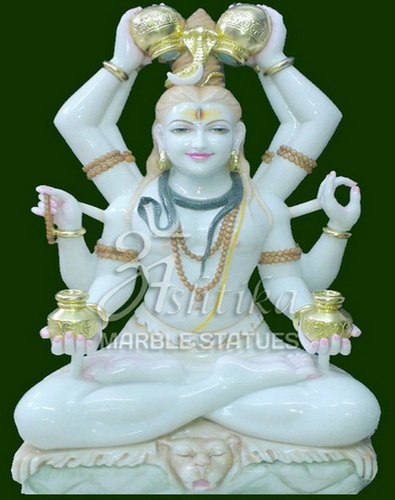 Marble Mahamrityunjaya Statue, Color : White