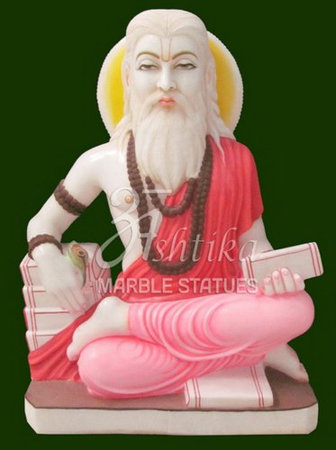 Jaipur Valmiki Marble Statue, For Worship, Temple, Interior Decor, Color : Multicolor