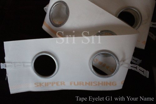 Polyester Eyelet Curtain Tape, Size : 5 Inch