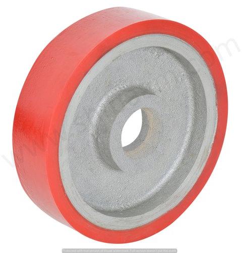 Shibaam Polished Plain Polyurethane Trolley Wheels, Size : Standard