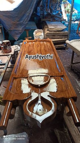 AYUSHJYOTHI WOOD Shirodhara Tables, Shape : LONG SQUARE