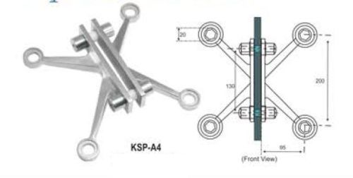 Four Way Spider With Fin