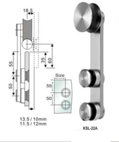 Stainless Steel Office Sliding Roller, For Door Fittings, Feature : Durable, Fine Finished, Optimum Quality