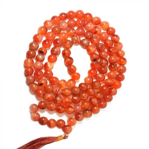 Carnelian Tasbih Beads Mala, Feature : For Healing, Meditation Spiritual Purpose