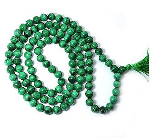 Malachite Tasbih Beads Mala, Feature : For Healing, Meditation, Spiritual Purpose