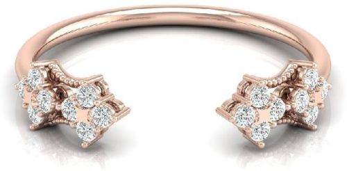 18k Hallmarked Solid Gold Certified Diamond Ring For Ladies