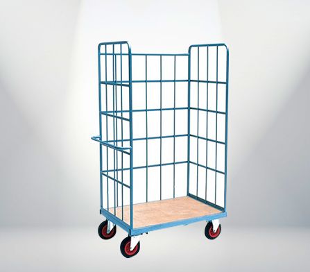 Manual Rectangular Metal PWP 248 Cage Trolley, For Handling Heavy Weights, Railway Track Works