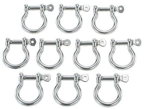 Stainless Steel Anchor Shackle, Color : SILVER