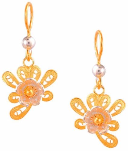 Filigree Two Tone Butterfly Earring