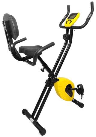 Dolphy Folding Exercise Bike, Color : Black Yellow
