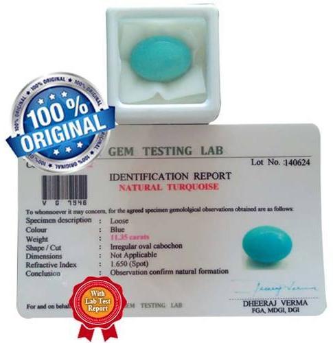 Turquoise Stone, Color : Blue