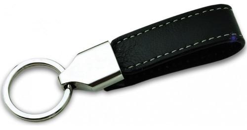 TQS Leatherette Keychain, Color : Black Silver