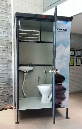 Metal Toilet Cabin, For Company Premises, Construction Sites, Fair Gr, Certificate : ISO 9001-2008