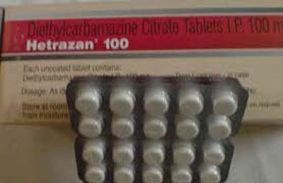 Hetrazan Diethylcarbamazine Citrate Tablets