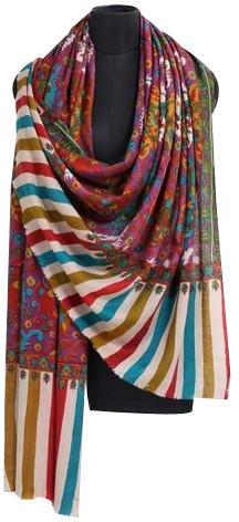 Jacquard Fine Wool Stoles, Occasion : Party Wear, Casual Wear