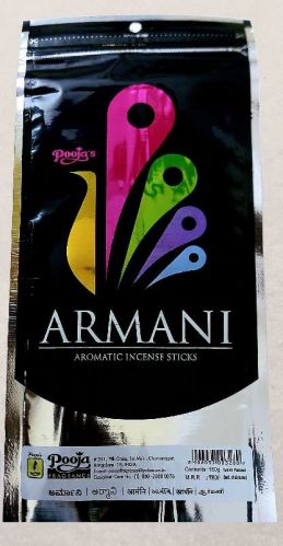 Pooja's Charcoal Armani Incense Sticks, For Home, Office, Temples, Length : 15-20 Inch