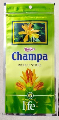 Bamboo Champa Incense Sticks, For Home, Office, Temples, Packaging Type : Paper Box, Plastic Packet