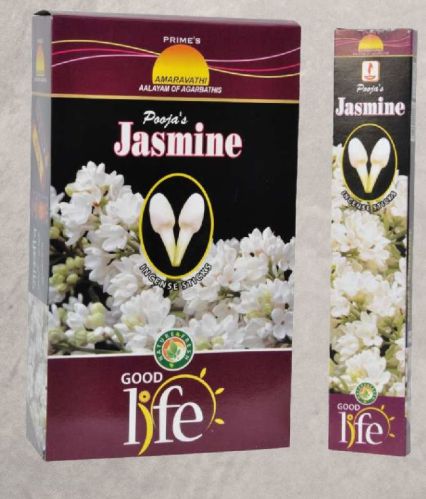 Good Life Jasmine Incense Sticks, For Home, Office, Temples, Length : 15-20 Inch