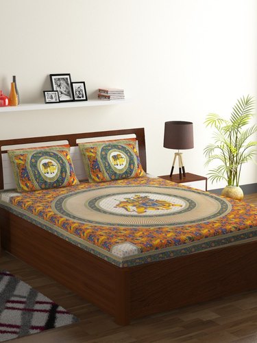 Cotton Printed Bed Sheet, For Home