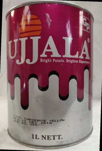 Ujjala Zinc Chromate Yellow Primer, For Bare Metal, Packaging Size : 1 Litre 500 Ml