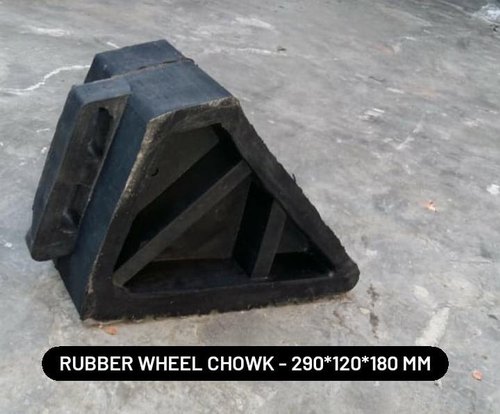 Rubber Wheel Chock, Size : 290mm Length