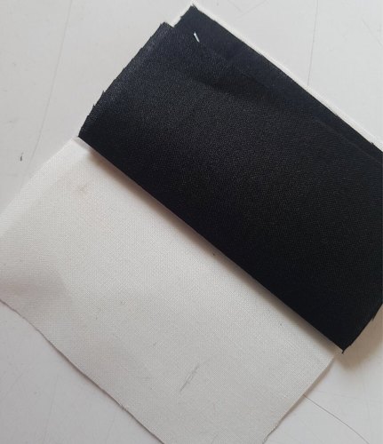 Polyester Cotton Pocketing Fabric, For Apparel/Clothing, Color : Black, White
