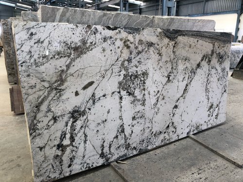 Polished Alaska White Granite, For Vases, Steps, Staircases, Kitchen Countertops, Flooring, Overall Length : 0-3 Feet 3-6 Feet