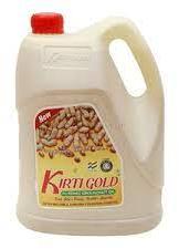 Kirti Gold Groundnut Oil, For Cooking, Form : Liquid