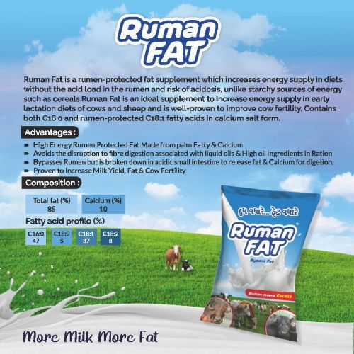 Natural Rumen Bypass Fat, For Animal Feed, Cattle Feed, Grade Standard : Feed Grade