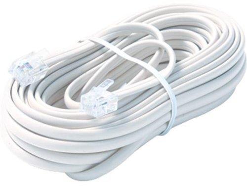PVC Telephone Line Cord, Color : White
