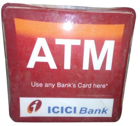 Square Acrylic ATM Display Board, Size : 16 x16 Inch