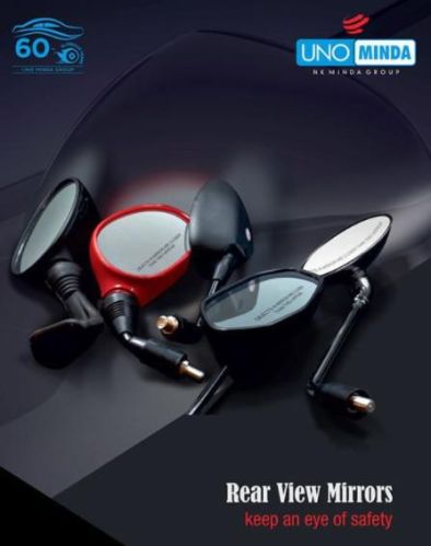 Lumax Auto Adjustable ABS Rear View Mirrors (RVM), Size : Standard Size