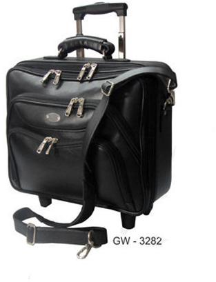 Giftwell Leather Travel Bag, Color : Black