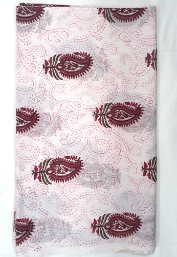 Cotton Hand Block Print Fabric, Width : 44-45 Inch