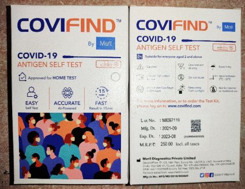 Covid Antigen Rapid Self Testing Test