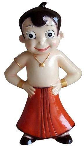 Dhanwanti Handicraft Fiber Chota Bheem Statue, For Decoration, Packaging Type : Box