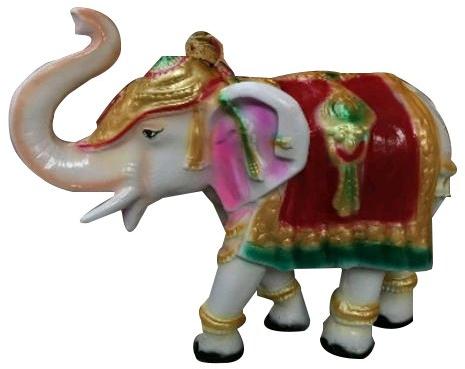 Dhanwanti Handicraft Elephant Fiber Statue, Packaging Type : Box