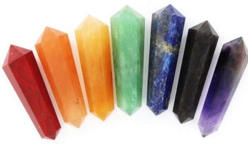 7 Chakra Double Point Pencil Stone