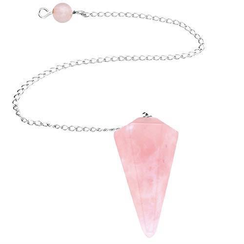 Polished Rose Quartz Pendulum