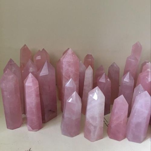 Polished Rose Quartz Tower Stone