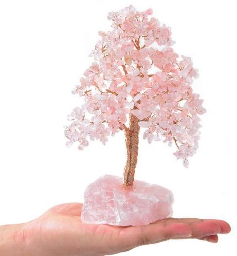 Rose Quartz Gemstone Tree