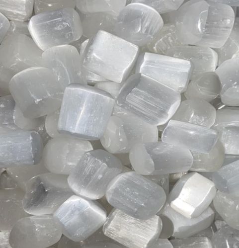 Polished Selenite Tumble Stone