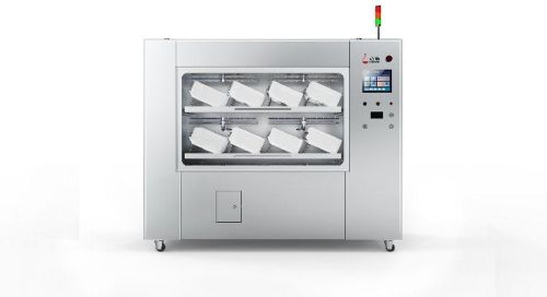 Automatic Animal Cage and Rack Washing System With Drying Applied To Animal Laboratory