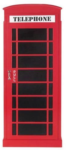 Closet FRP Telephone Booth, Color : Red