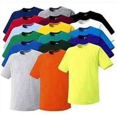 Plain Cotton Round Neck T-Shirts, Sleeve Type : Half Sleeves